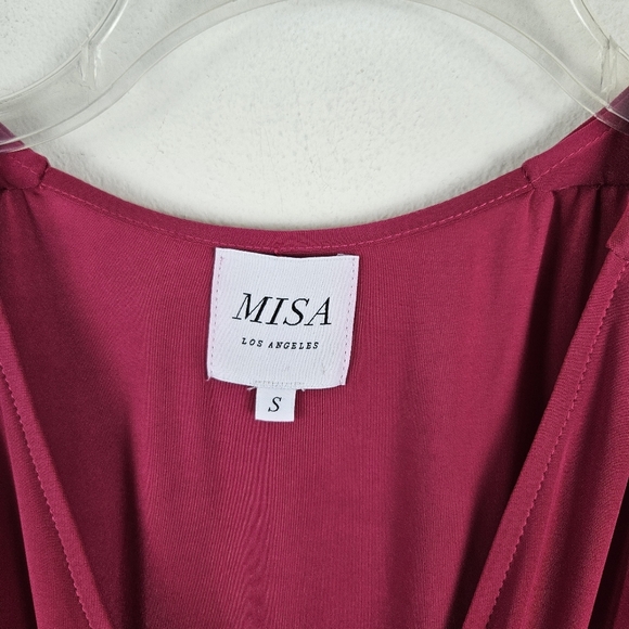 MISA Los Angeles Norma Mini Dress In Fuschcia Size Small - Picture 6 of 10